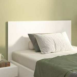 vidaXL Wezgłowie łóżka, białe, 120x1, 5x80 cm, materiał drewnopochodny obraz