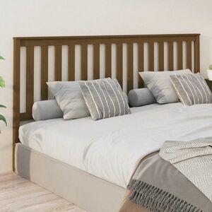 vidaXL Wezgłowie łóżka, miodowy brąz, 206x6x101 cm, drewno sosnowe obraz