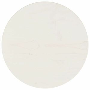 vidaXL Blat stołu, biały, Ø30x2, 5 cm, lite drewno sosnowe obraz