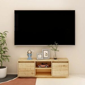 vidaXL Szafka pod telewizor, 110x30x40 cm, drewno jodłowe obraz