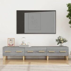 vidaXL Szafka pod telewizor, szary dąb sonoma, 150x34, 5x30 cm obraz
