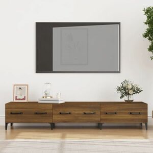 vidaXL Szafka pod telewizor, brązowy dąb, 150x34, 5x30 cm obraz