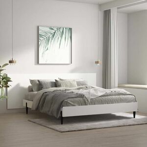 vidaXL Zagłówek łóżka, ścienny, biały, 240x1, 5x80 cm obraz
