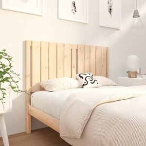 vidaXL Wezgłowie łóżka, 125, 5x4x100 cm, lite drewno sosnowe obraz
