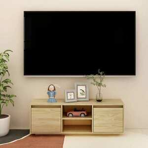 vidaXL Szafka pod telewizor, 110x30x40 cm, lite drewno sosnowe obraz
