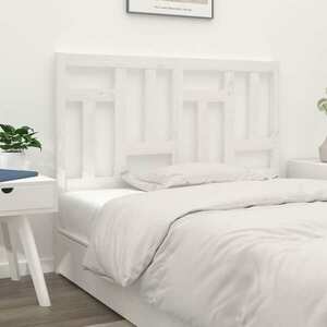 vidaXL Wezgłowie łóżka, białe, 145, 5x4x100 cm, lite drewno sosnowe obraz