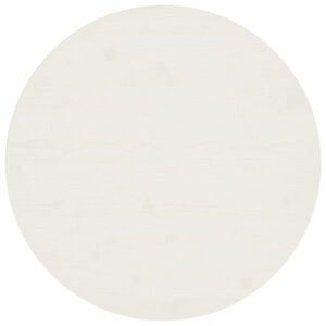 vidaXL Blat stołu, biały, Ø80x2, 5 cm, lite drewno sosnowe obraz