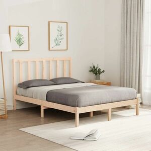 vidaXL Rama łóżka, lite drewno, 120x200 cm obraz