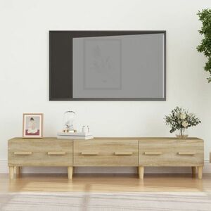 vidaXL Szafka pod TV, dąb sonoma, 150x34, 5x30 cm obraz
