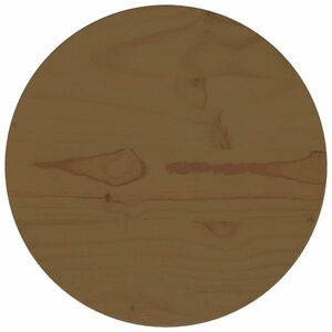 vidaXL Blat stołu, brązowy, Ø30x2, 5 cm, lite drewno sosnowe obraz