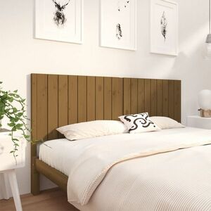 vidaXL Wezgłowie łóżka, miodowy brąz, 185, 5x4x100 cm, drewno sosnowe obraz