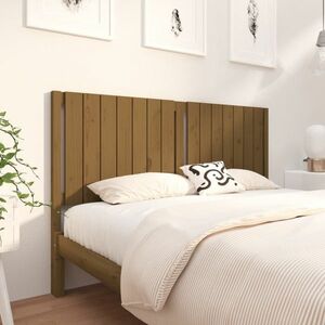 vidaXL Wezgłowie łóżka, miodowy brąz, 155, 5x4x100 cm, drewno sosnowe obraz