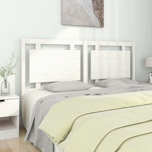 vidaXL Wezgłowie łóżka, białe, 165, 5x4x100 cm, lite drewno sosnowe obraz