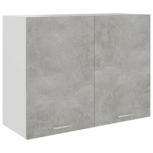 vidaXL Szafka wisząca, szarość betonu, 80x31x60 cm, płyta wiórowa obraz