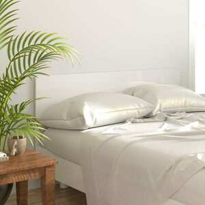 vidaXL Wezgłowie łóżka, biel z połyskiem, 160x1, 5x80 cm obraz