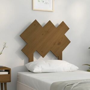 vidaXL Wezgłowie łóżka, miodowy brąz, 72, 5x3x81 cm, drewno sosnowe obraz