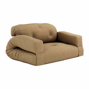 Sofa rozkładana z brązowym obiciem Karup Design Hippo Mocca obraz