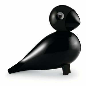 Czarna figurka z litego drewna bukowego Kay Bojesen Denmark Songbird Ravn obraz