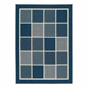 Niebieski dywan odpowiedni na zewnątrz Universal Nicol Squares, 80x150 cm obraz