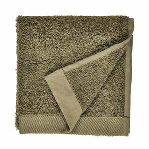 Oliwkowy ręcznik z bawełny frotte Södahl, 60x40 cm obraz