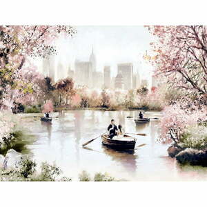 Obraz Styler Canvas Romantic Lake, 85x113 cm obraz
