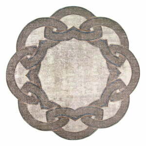 Beżowy okrągły dywan ø 80 cm – Vitaus obraz
