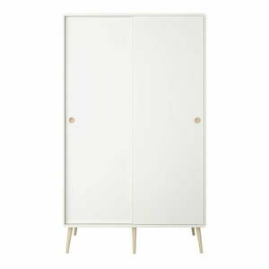 Biała szafa z drzwiami przesuwnymi 113x190 cm Softline – Tvilum obraz