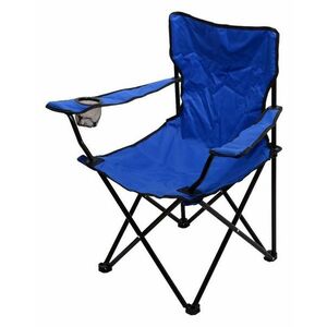 Campingowe krzesło składane BARI - niebieskie obraz