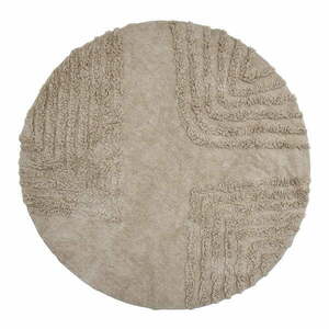 Beżowy okrągły dywan ø 180 cm Clarie − Bloomingville obraz