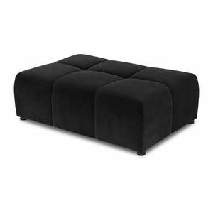 Czarna aksamitna sofa moduł Rome Velvet - Cosmopolitan Design obraz
