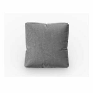 Szara aksamitna poduszka do sofy modułowej Rome Velvet – Cosmopolitan Design obraz