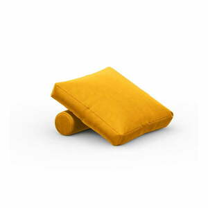 Żółta aksamitna poduszka do sofy modułowej Rome Velvet – Cosmopolitan Design obraz