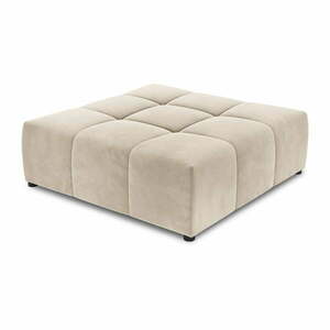 Beżowa aksamitna sofa moduł Rome Velvet - Cosmopolitan Design obraz