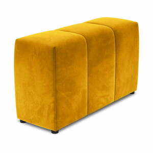 Żółte aksamitne oparcie do sofy modułowej Rome Velvet – Cosmopolitan Design obraz