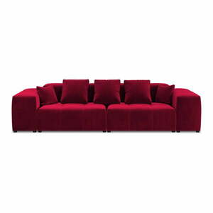 Czerwona aksamitna sofa 320 cm Rome Velvet – Cosmopolitan Design obraz