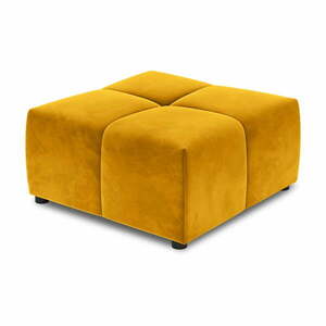 Żółty moduł aksamitnej sofy Rome Velvet – Cosmopolitan Design obraz