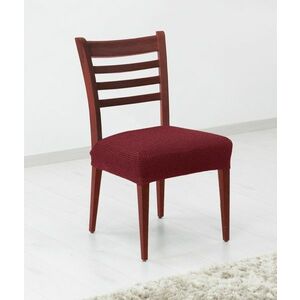 Pokrowiec elastyczny na siedzisko krzesła, komplet 2 ks Denia, bordowy obraz