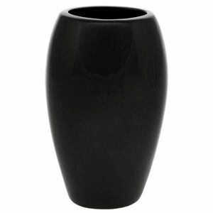 Wazon ceramiczny Jar1, 14 x 24 x 10 cm, czarny obraz
