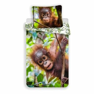 Pościel bawełniana Orangutan, 140 x 200 cm, 70 x 90 cm obraz