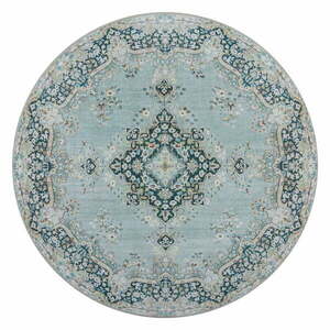 Niebieski okrągły dywan odpowiedni do prania ø 180 cm Colby – Flair Rugs obraz