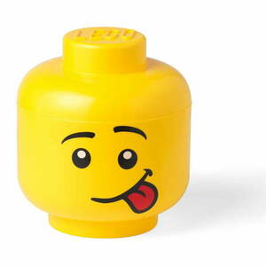 Żółty pojemnik w kształcie głowy LEGO® Silly L obraz