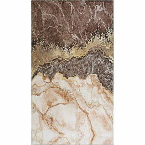 Koniakowo-kremowy dywan odpowiedni do prania 180x120 cm – Vitaus obraz