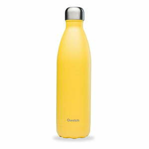 Żółta butelka podróżna ze stali nierdzewnej 750 ml Pop – Qwetch obraz