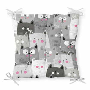 Poduszka na krzesło Minimalist Cushion Covers Gray Cats, 40x40 cm obraz