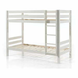 Białe piętrowe łóżko dziecięce 90x200 cm Pino – Vipack obraz