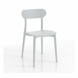 Białe plastikowe krzesło ogrodowe Stoccolma – Tomasucci obraz