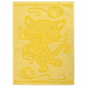 Ręcznik dziecięcy Cat yellow, 30 x 50 cm obraz