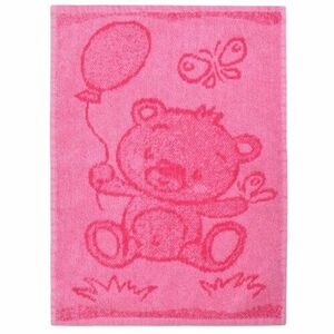 Ręcznik dziecięcy Bear pink, 30 x 50 cm obraz