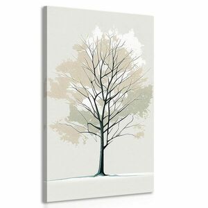 Obraz drzewo w minimalistycznym stylu obraz