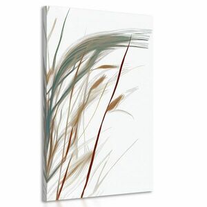 Obraz źdźbła trawy z nutą minimalizmu obraz
